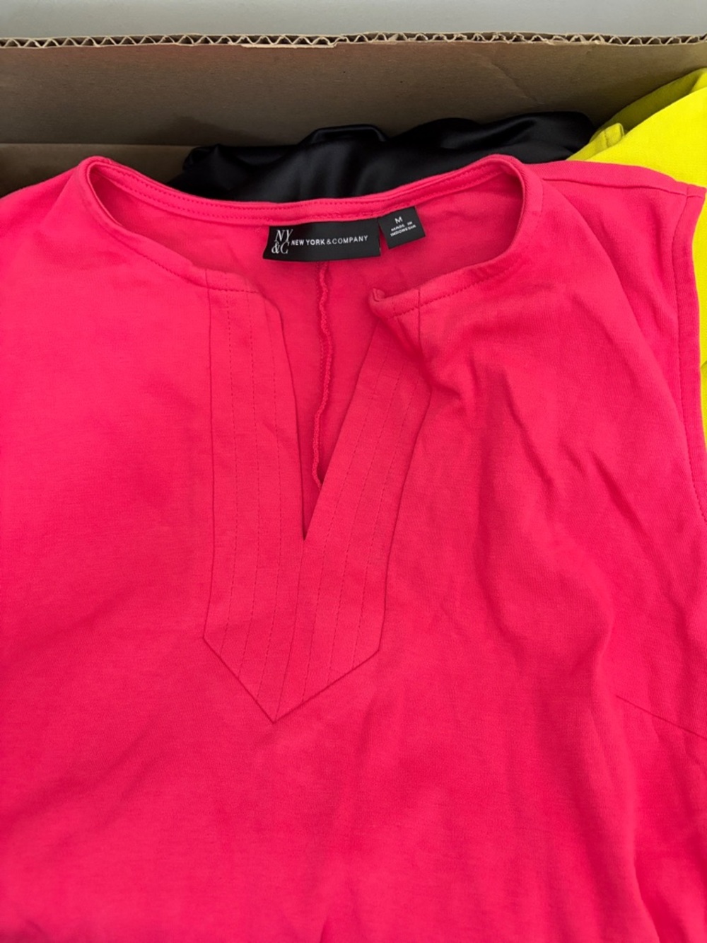 New York & Company Sleeveless Pink Dress w/Pockets - Picture 5 of 6
